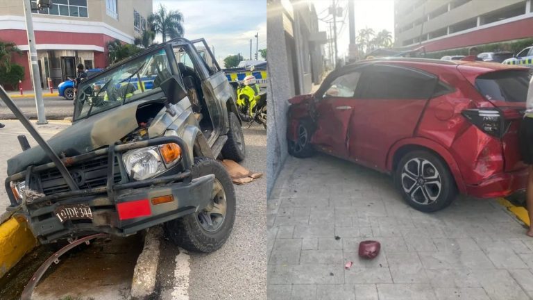 Soldiers and others injured in Harbour Street crash